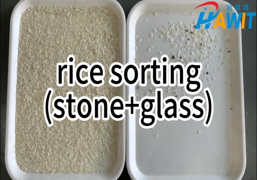 Rice Sorting: Removal of Small Stones and Glass Fragments. Can AI HD Color Sorters Replace NIR Equipment for Precision Sorting?